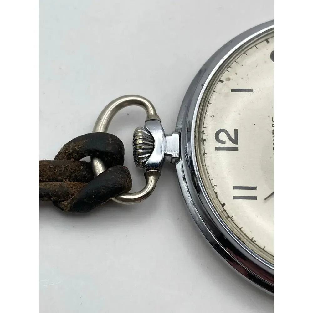 Vintage Leonidas Swiss Mechanical 17 Jewel Pocket Watch 48mm 445 Unitas Movement